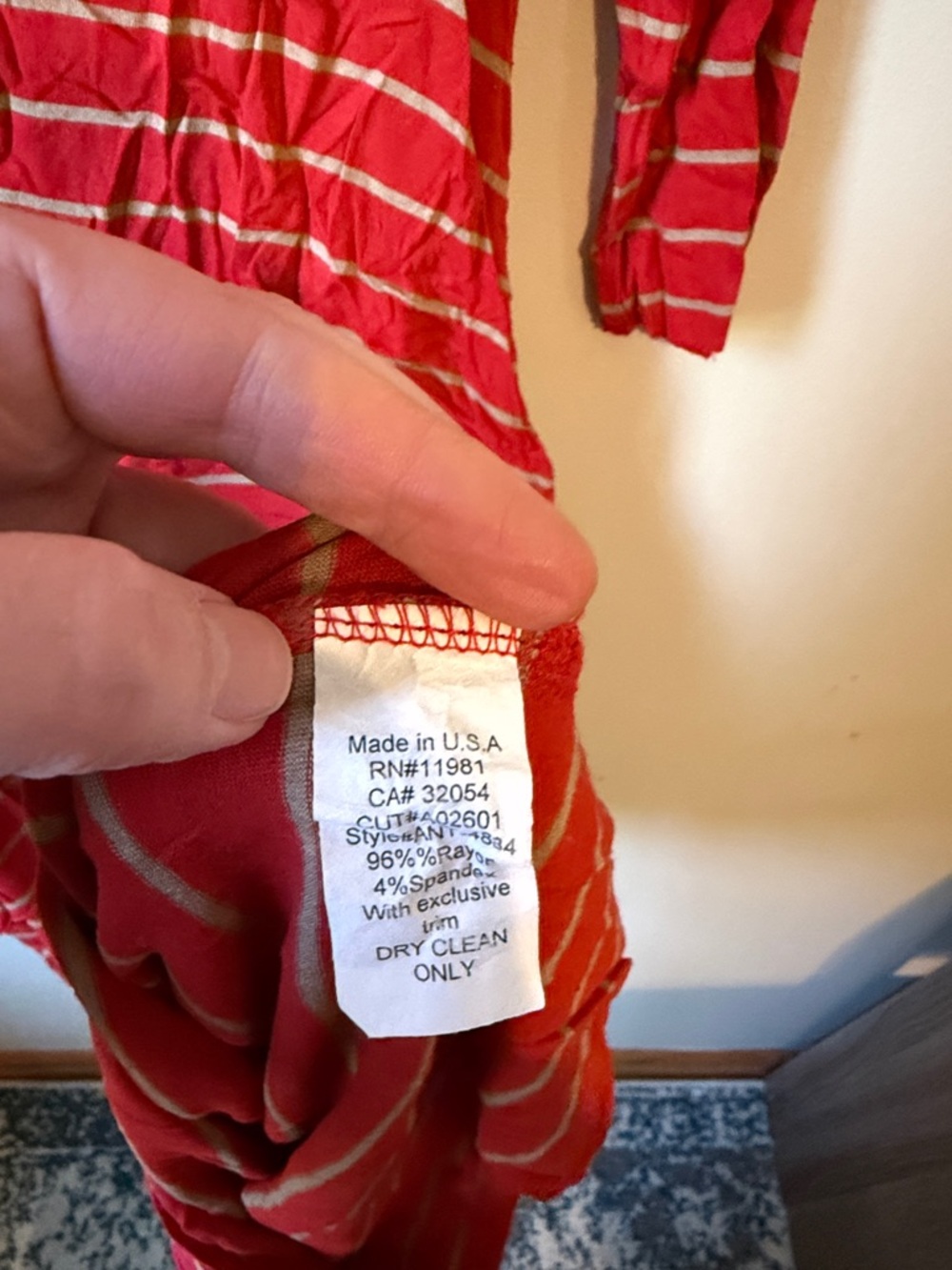 Red Striped Midi Dress - Picture 3 of 3